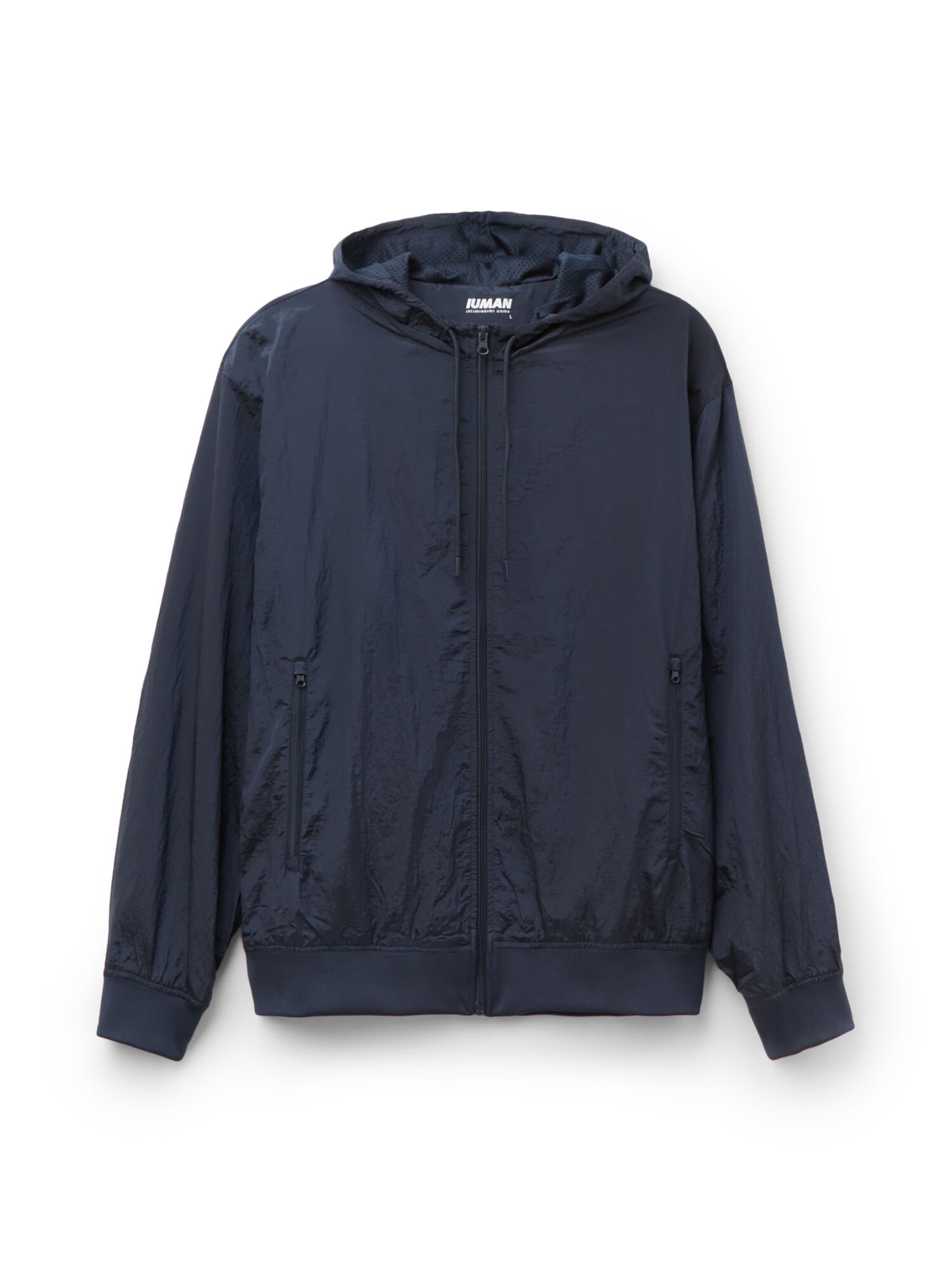 IUMAN Intimissimi Uomo Between-Season Jacket in Blue: front