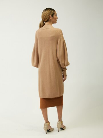 Influencer Strickjacke in Beige
