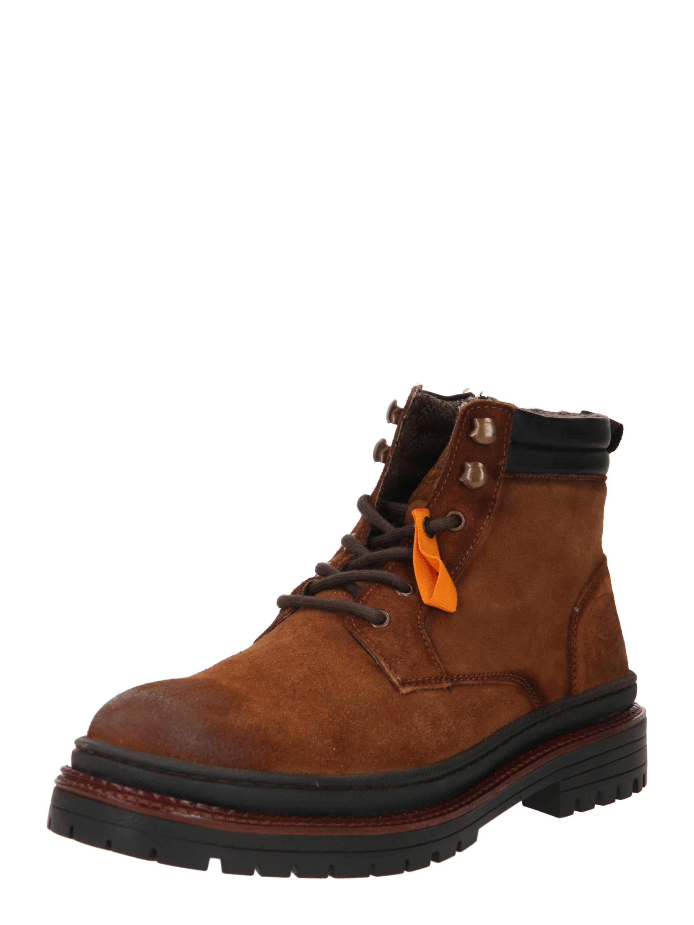 Bottines à lacets Dockers by Gerli en marron : devant