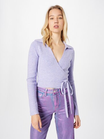 The Frolic Sweater 'PROTEA' in Purple: front