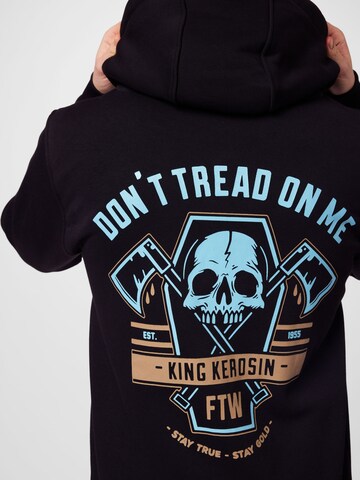 King Kerosin Sweatvest 'Don´t Tread' in Zwart