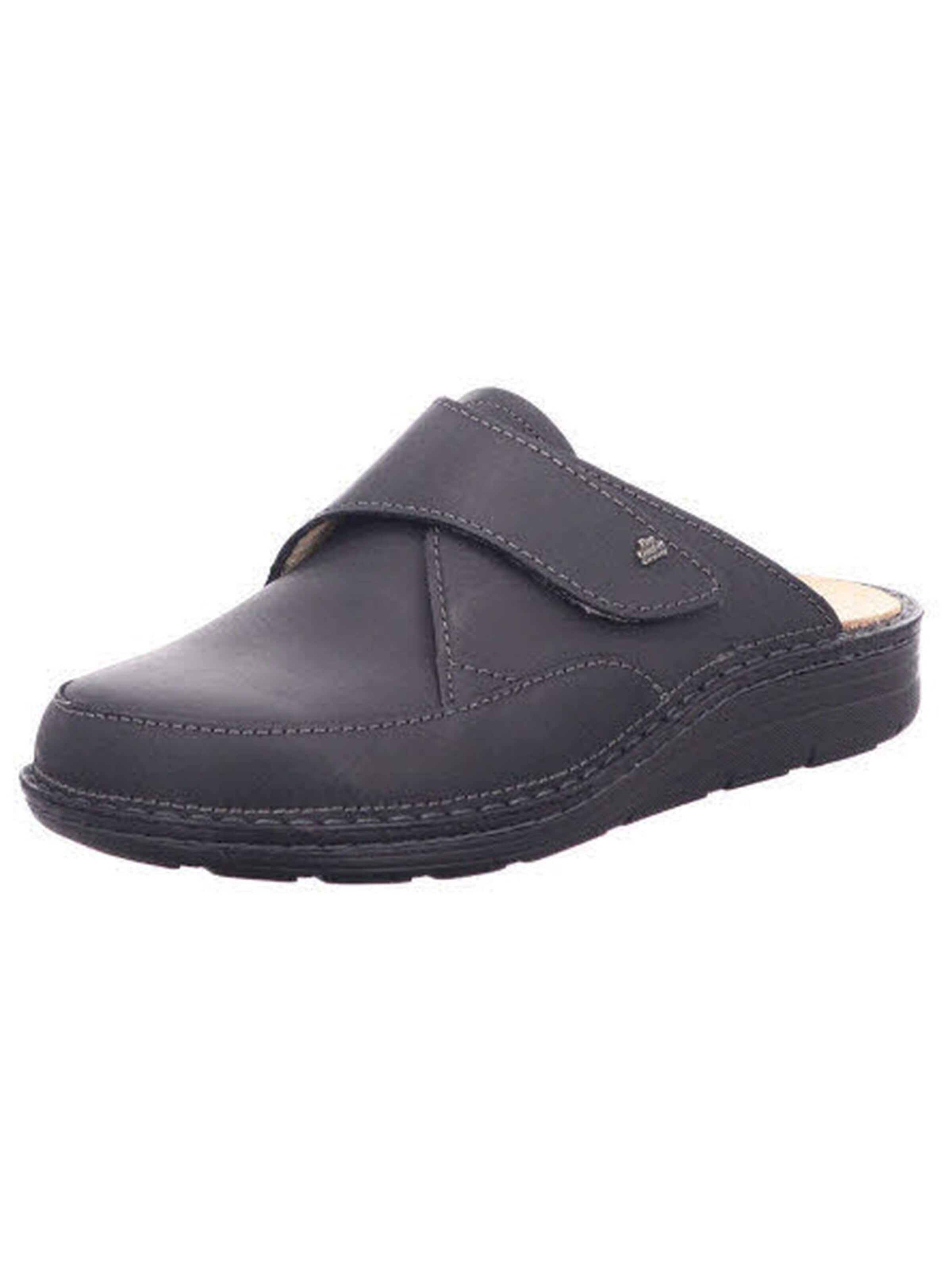 Finn Comfort Muiltjes 'Pantolette Herren 01422 615099 Echtleder in schwarz' in Zwart: voorkant