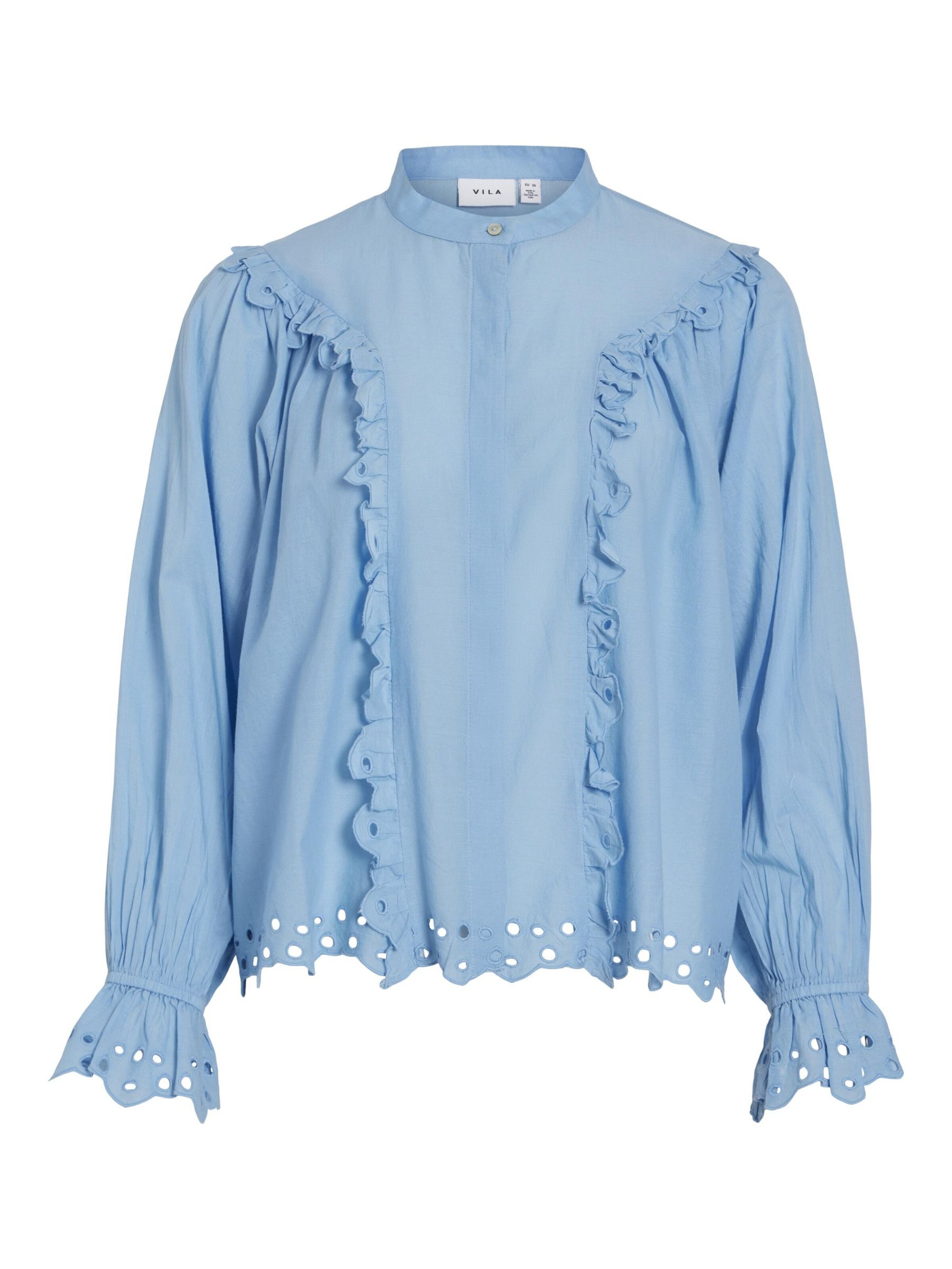 VILA Blouse in Blue: front