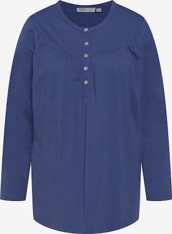 Ulla Popken Shirt in Blauw: voorkant