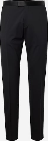 BOSS Black Slimfit Bukse med press 'Genius-Tux-231' i svart: forside