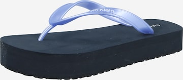 mėlyna Calvin Klein Standartinis Šlepetės per pirštą 'Aysha': priekis