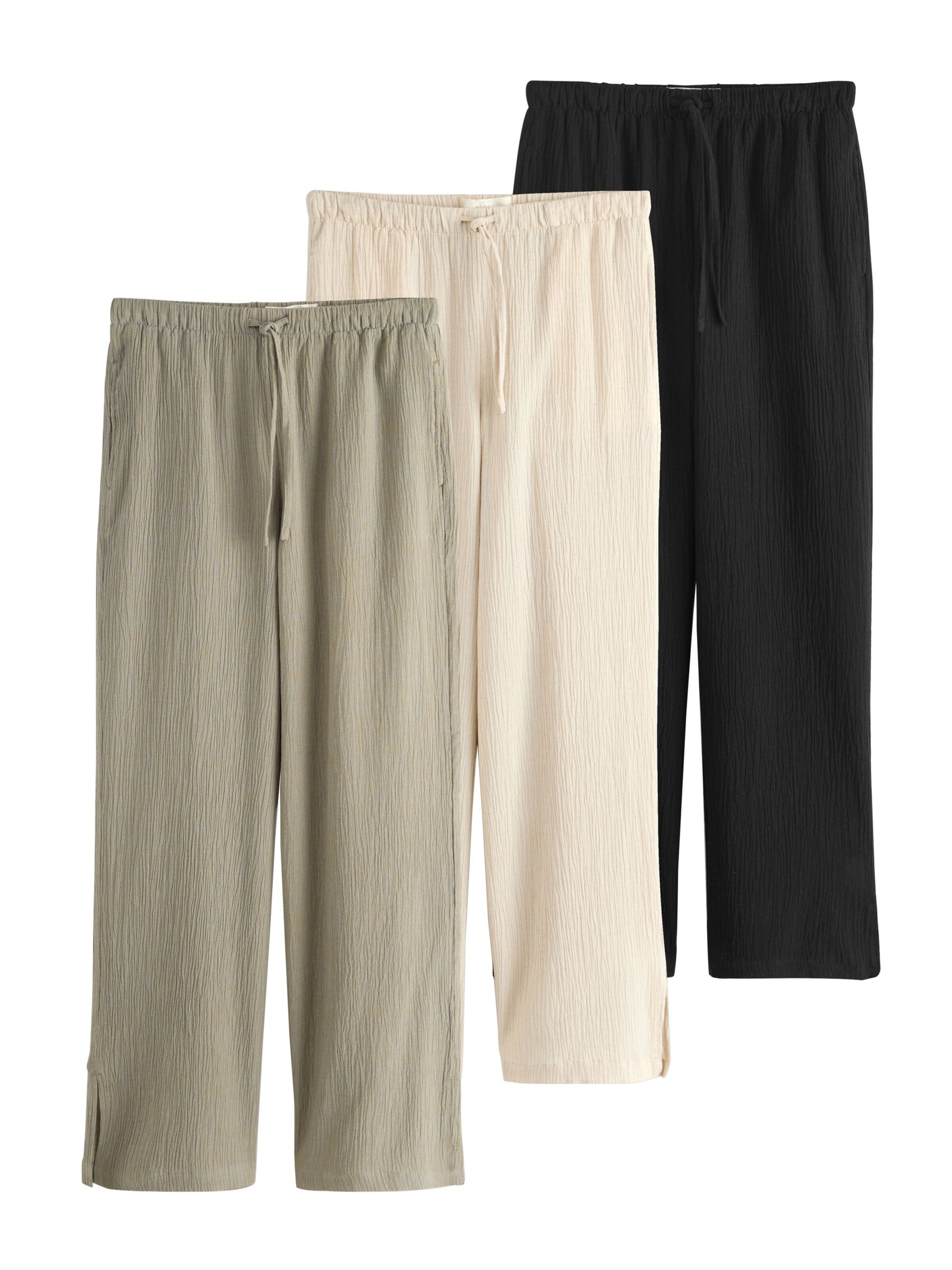 Next Pants in 40/Short in Cream / Khaki / Black, Item view