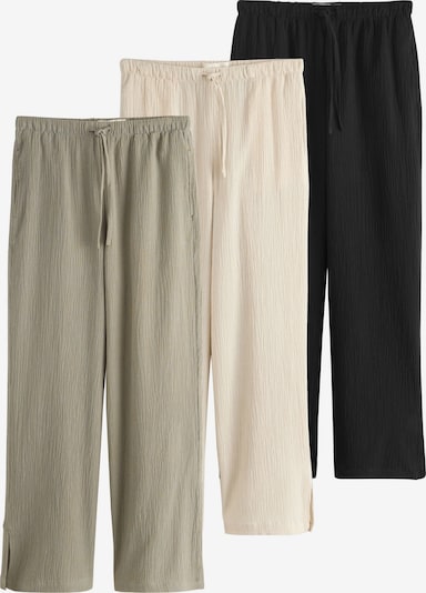 Next Housut koossa 40/short värissä kerma / khaki / musta, Tuotenäkymä