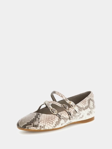 GUESS Ballet Flats with Strap 'Kaldra' in Beige: front