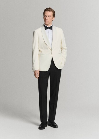 MANGO MAN Slim Fit Sakko 'Cannes' in Weiß