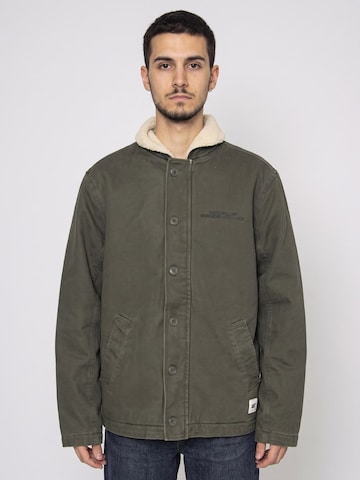 CAT Between-season jacket in Green: front