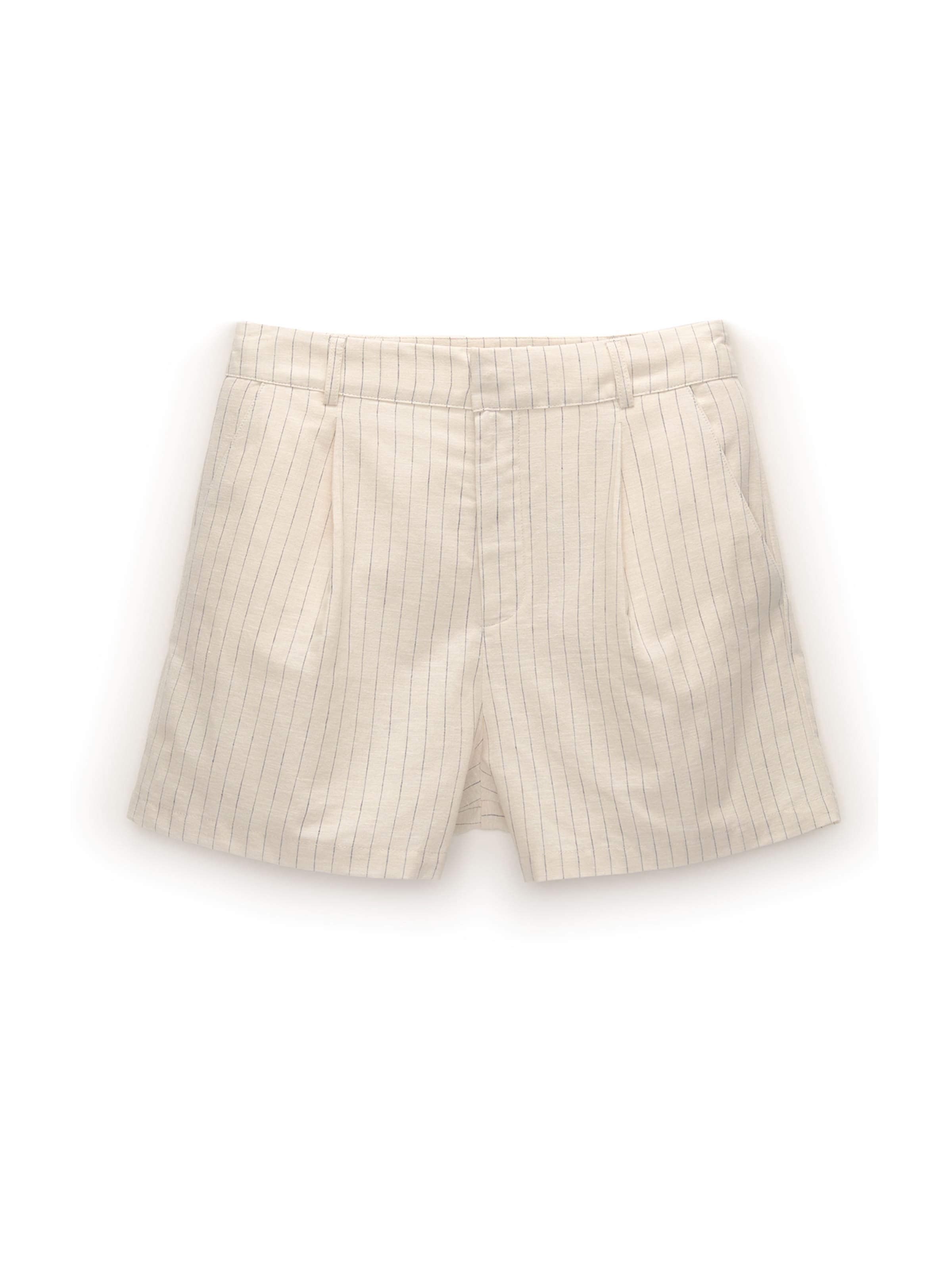 Pull&Bear Loosefit Shorts in Beige: Vorderseite