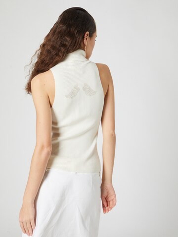 Tops en tricot 'Rachel' Bella x ABOUT YOU en blanc