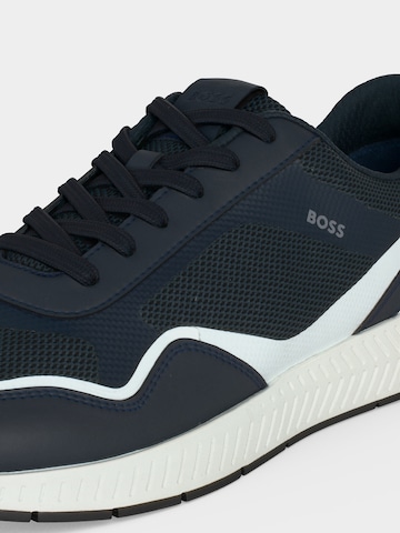 Baskets basses 'Titanium_Runn' BOSS en bleu