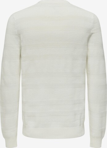 Pull-over 'MAJOR' Only & Sons en blanc