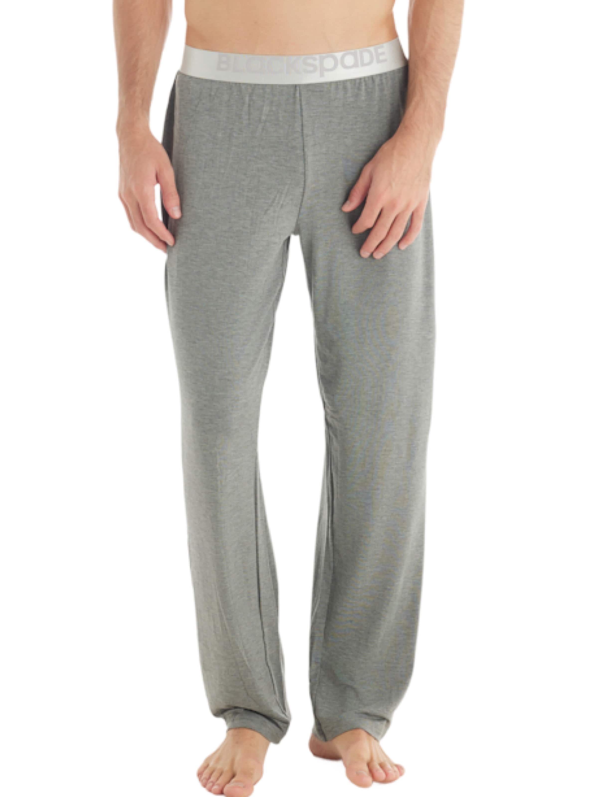 Blackspade Pyjamahose in Grau: Vorderseite