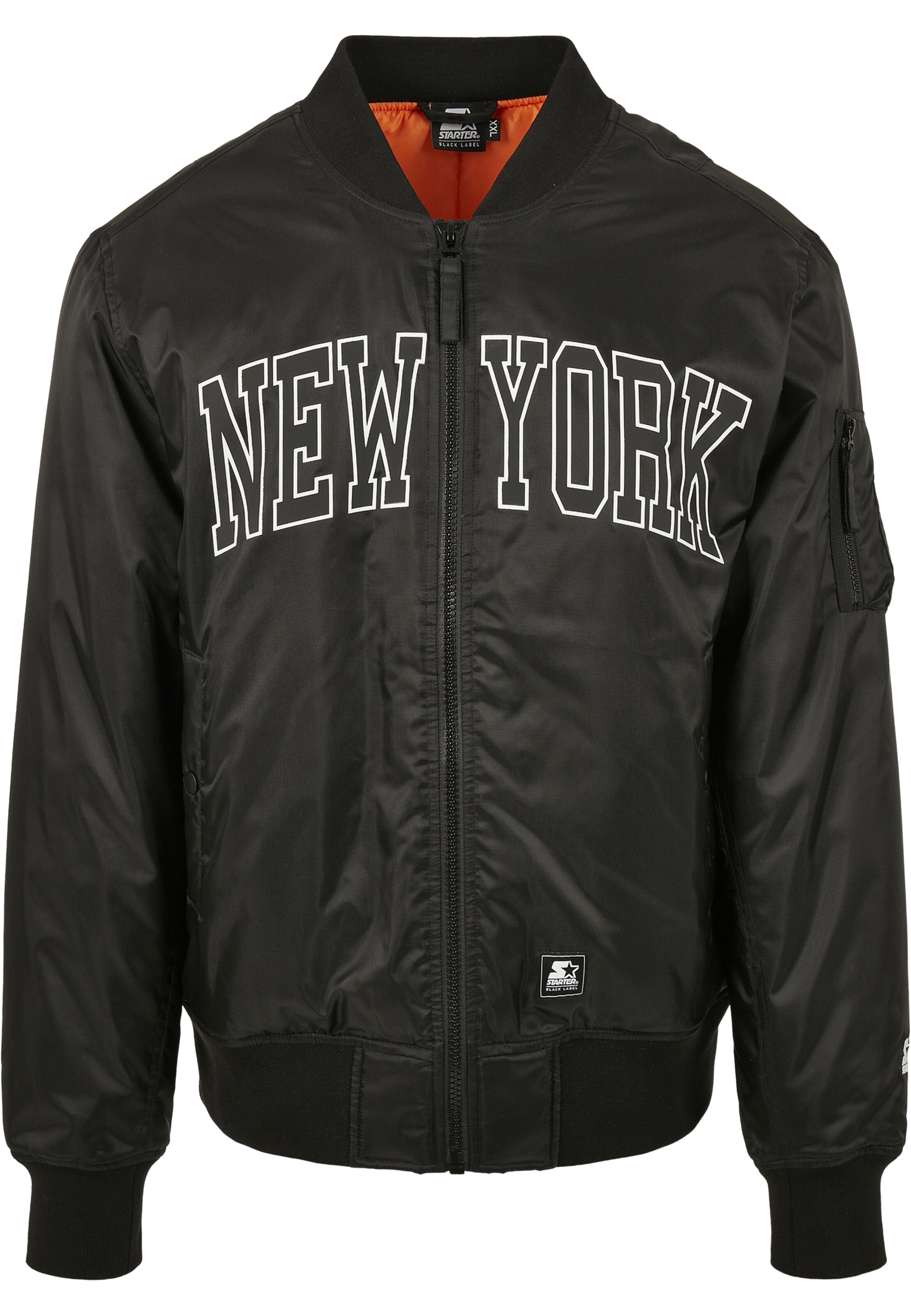 Starter Black Label Tussenjas 'New York' in Zwart: voorkant