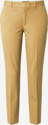 Polo Ralph Lauren Παντελόνι με τσάκιση σε καφέ: μπροστά