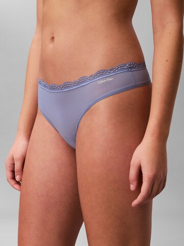 Calvin Klein Underwear String in Blue: front