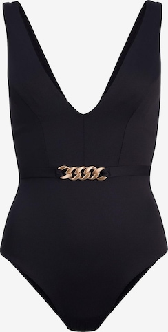 juoda Mint Velvet Trikampė Maudymosi kostiumėlis: priekis