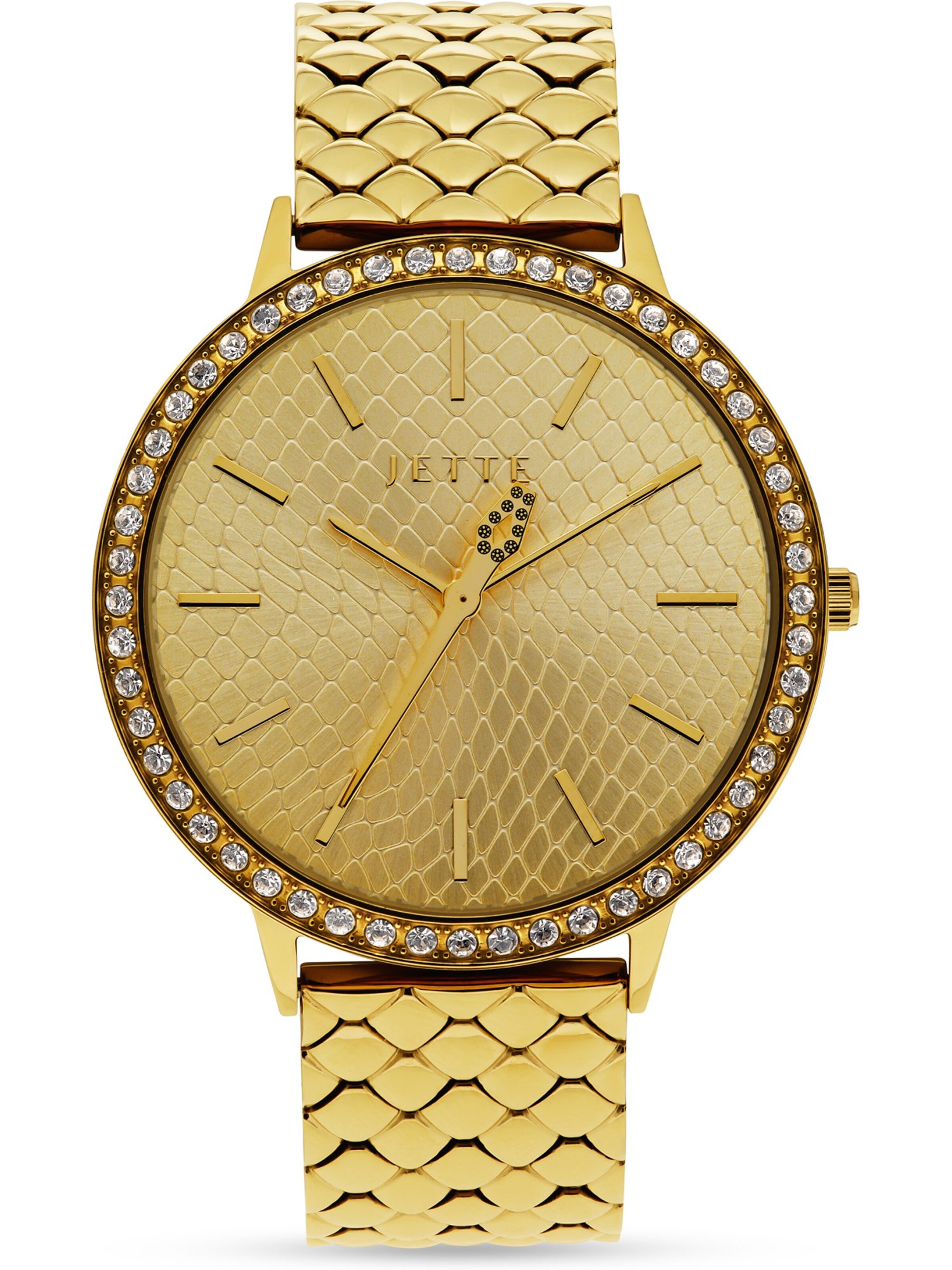 JETTE Analog Watch in Gold: front