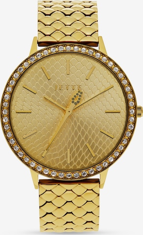JETTE Analog Watch in Gold: front