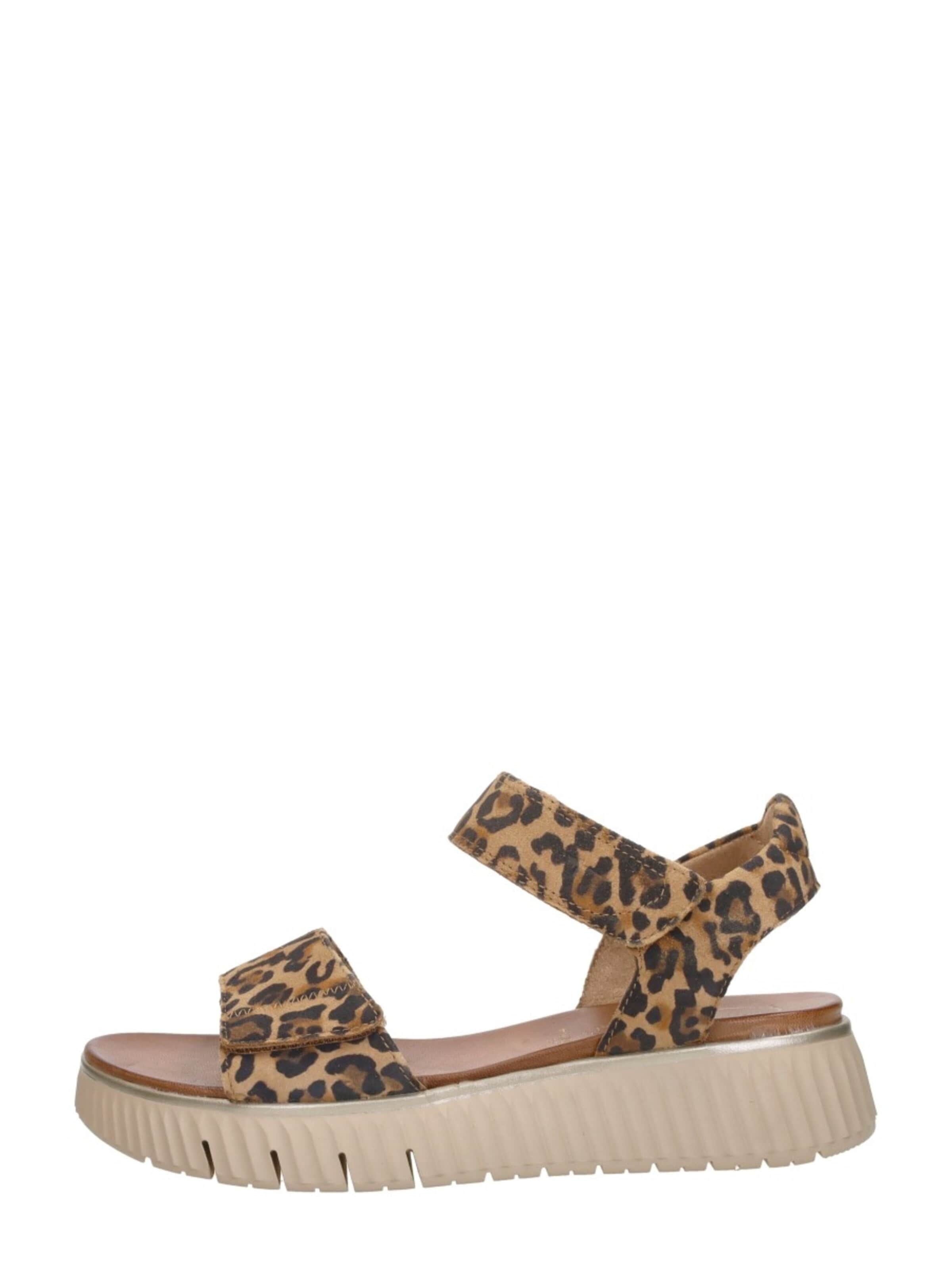 Sandales 'Sandalen Plat' Tamaris en beige : devant