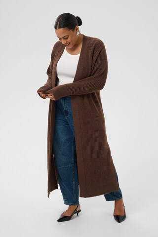 Cardigan KAFFE CURVE en marron