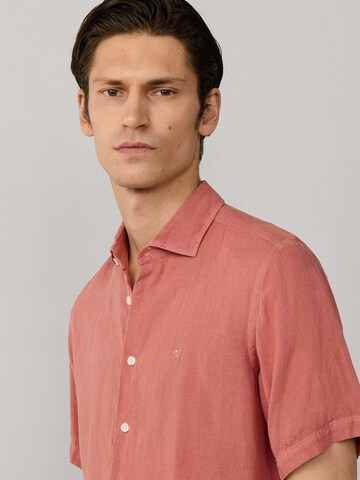 Coupe regular Chemise Hackett London en rouge
