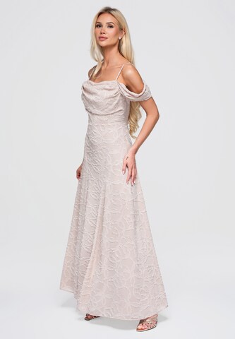 Robe de soirée Ombre en beige