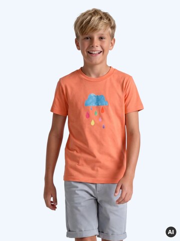 MelaDi Shirt 'Regenwolke' in Orange