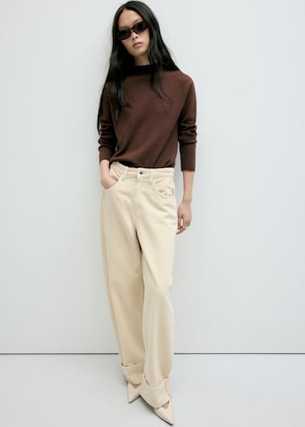MANGO Sweater 'CHIMNEY' in Brown