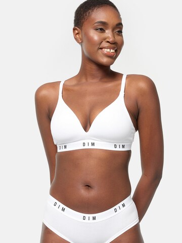 Triangle Soutien-gorge DIM en blanc : devant