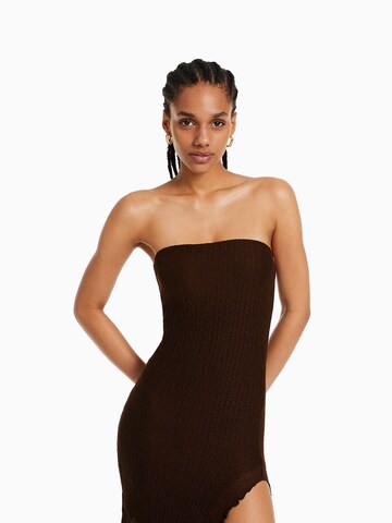 Robe Bershka en marron : devant