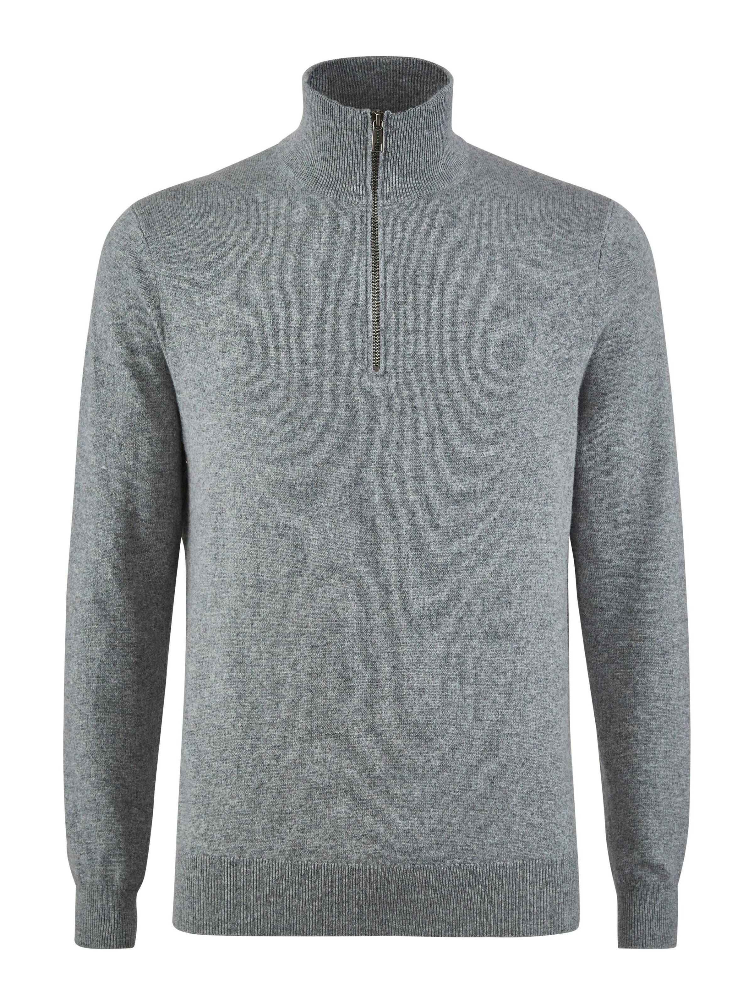 FALKE Pullover 'Pure Cashmere'‌‌ in Grau: Vorderseite