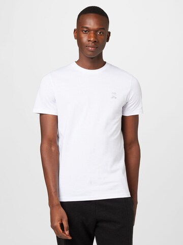 JACK & JONES T-Shirt 'MAPPING' in Weiß: Vorderseite