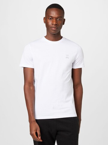 T-Shirt 'MAPPING' JACK & JONES en blanc : devant