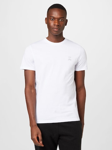 JACK & JONES Bluser & t-shirts 'MAPPING' i hvid: forside