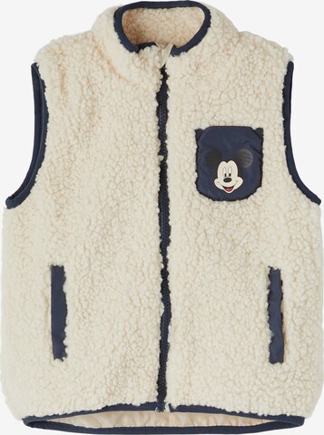NAME IT Vest 'Mickey' in White: front