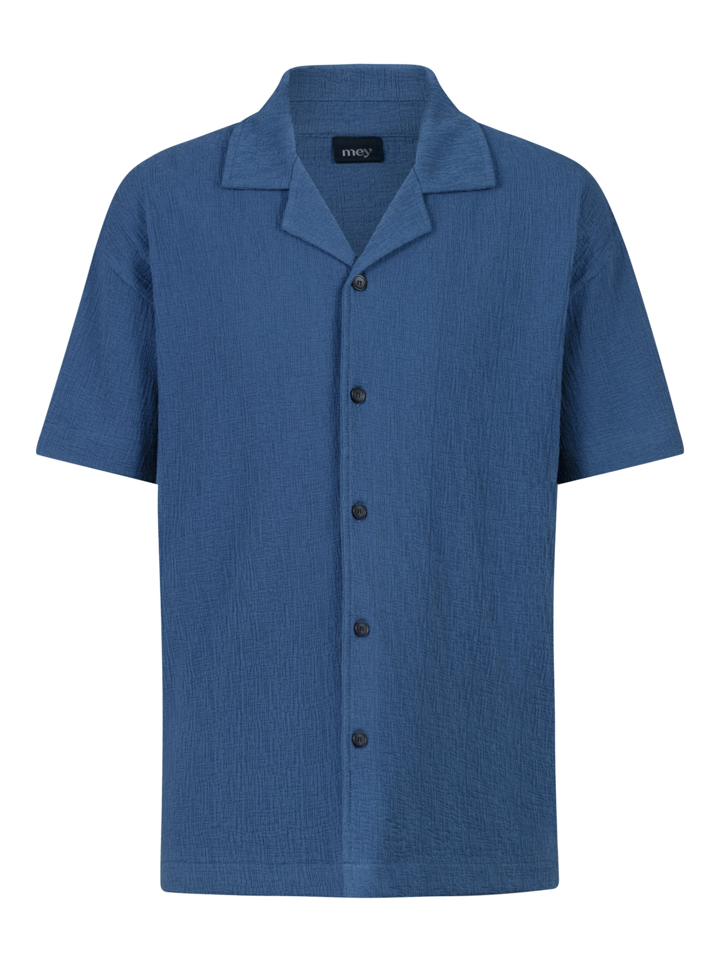 Mey Regular fit Overhemd in Blauw: voorkant