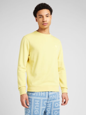 BOSS Orange Sweatshirt 'Westart' i gul: framsida