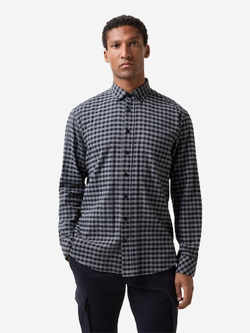 BOGNER Regular fit Button Up Shirt 'Timt' in Blue: front