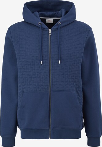 s.Oliver Sweat jacket in Blue: front