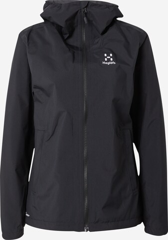 Haglöfs Outdoorjacke 'Korp Proof' in Schwarz: predná strana