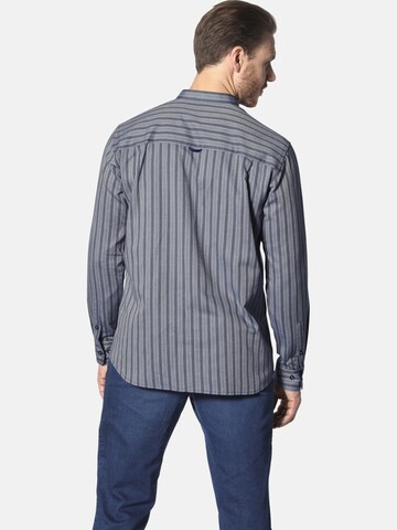 Jan Vanderstorm Comfort fit Button Up Shirt 'Dyggve' in Blue