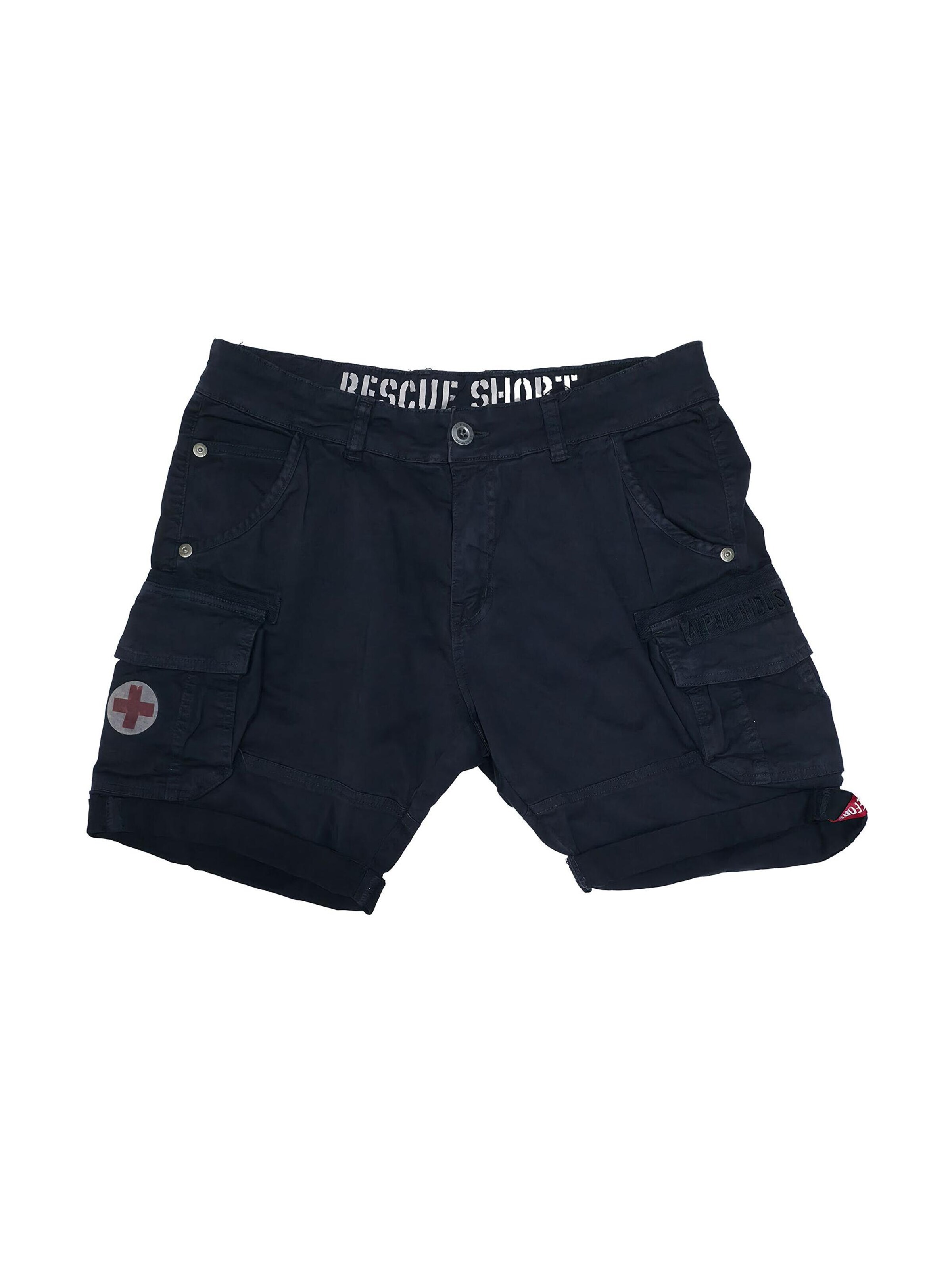 ALPHA INDUSTRIES Regular Cargohose 'Rescue'‌‌‌‌‌ in Blau: Vorderseite