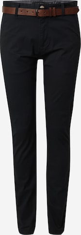 Coupe slim Pantalon chino 'GOWER' INDICODE JEANS en noir : devant