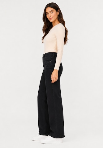Wide Leg Jean Elara en noir
