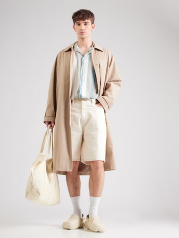 Abercrombie & Fitch Baggy Farkut värissä valkoinen