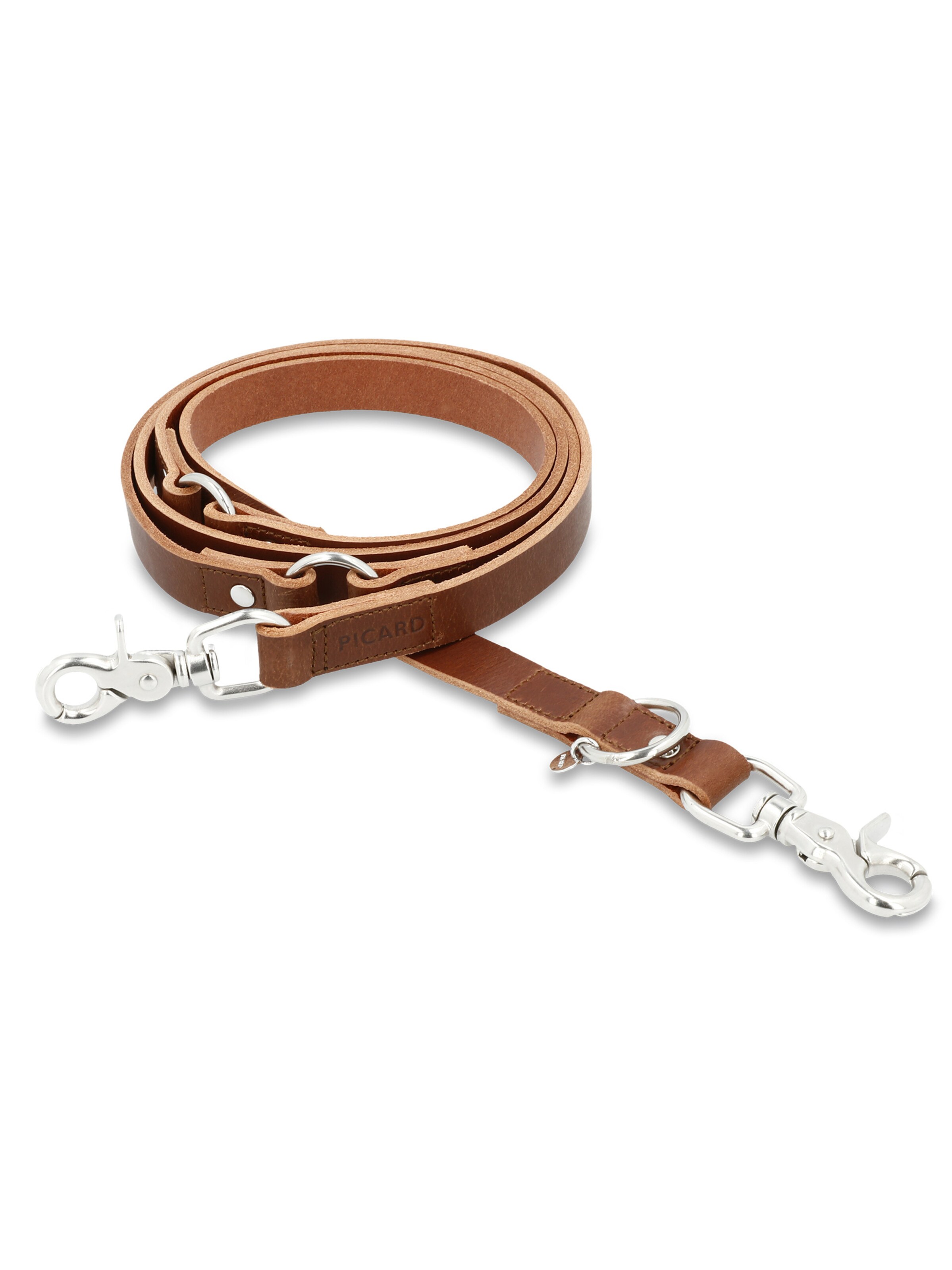 Picard Hundeleine 'Strolch' in Braun: Vorderseite
